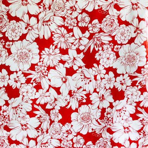 Mexican Oilcloth Wild Flower Red – BenElke